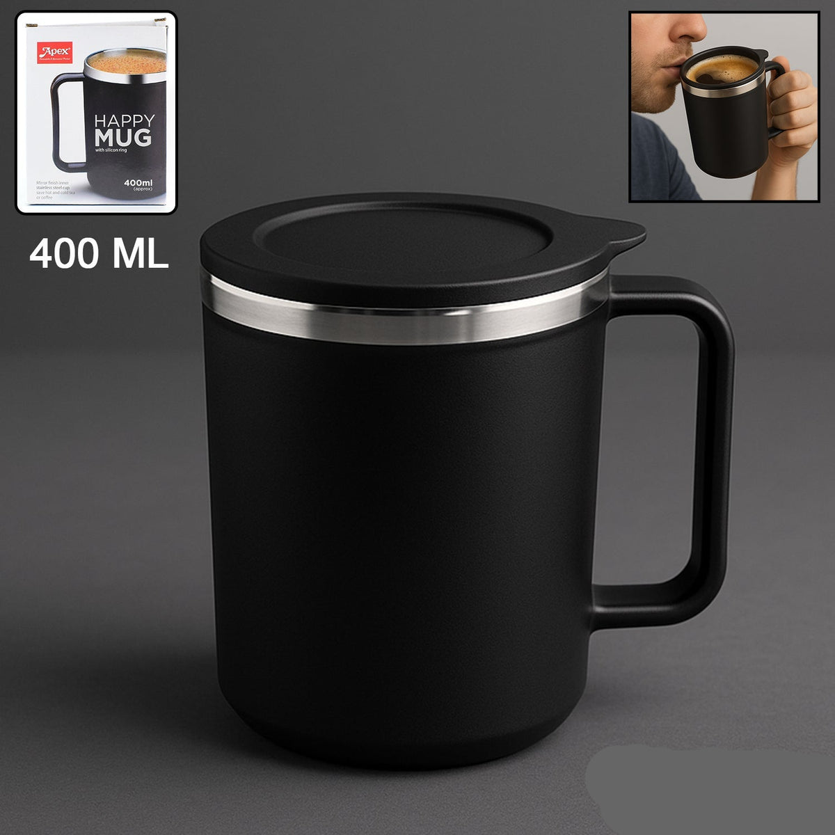 Apex Happy Mug Approx 400ml (1 Pc)