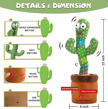 Talking & Dancing Cactus Toy