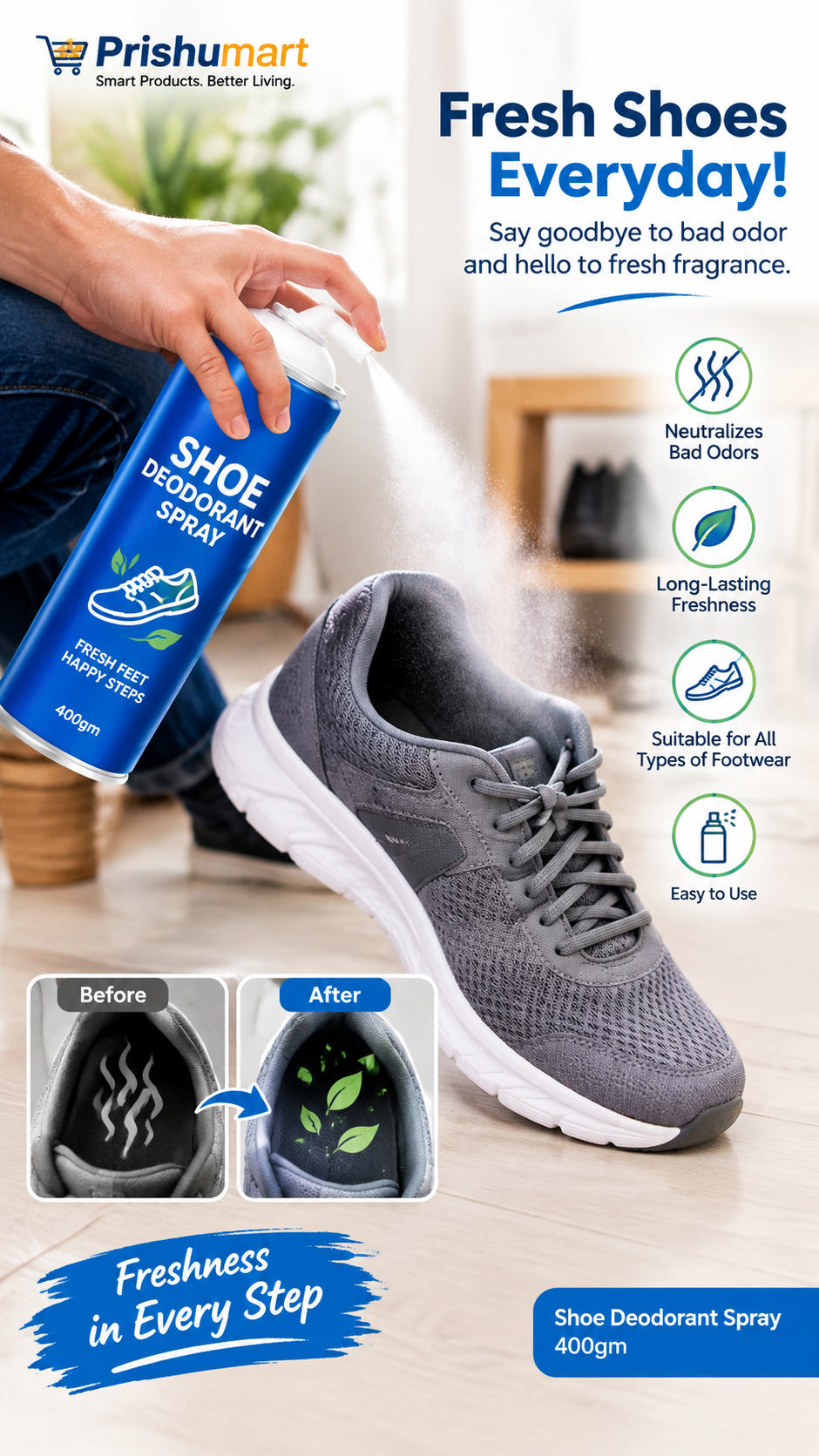 Shoe Deodorant Spray 400gm